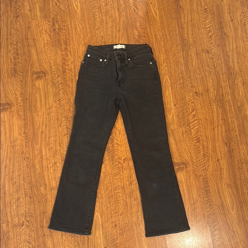 Madewell black crop denim size 26